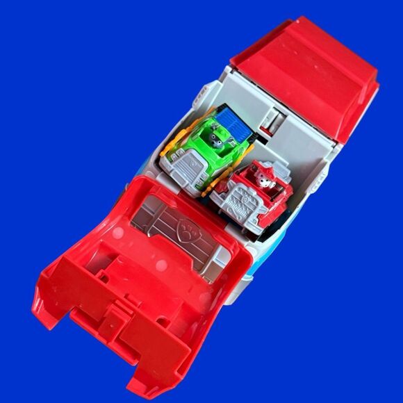 PAW Patrol Pup Squad Paw Patroller Transforming Playset With 2 Diecast Cars - Picture 2 of 10